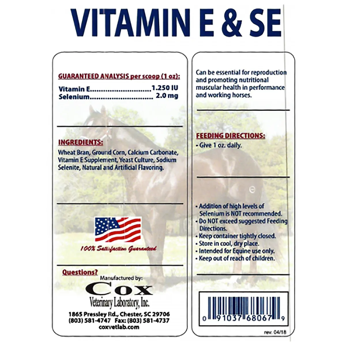 Vitamin E & SE Horse Supplement 2 Vitamin E & SE Horse Supplement - Image 2