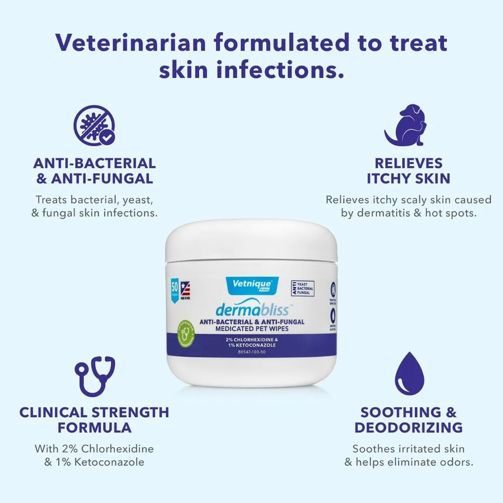 Anti-Bacterial & Anti-Fungal Medicated Pet Wipes 4 Anti-Bacterial & Anti-Fungal Medicated Pet Wipes - Image 4