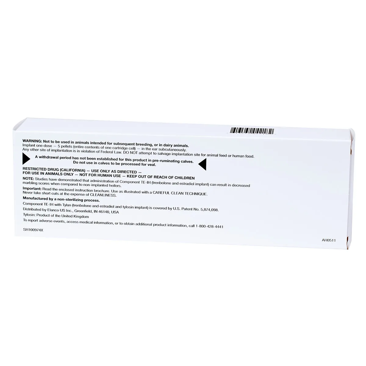 Component TE-IH With Tylan Cattle Implants 2 Component TE-IH With Tylan Cattle Implants - Image 2