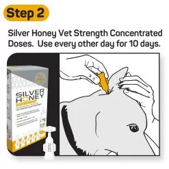 Silver Honey Rapid Ear Care Vet Strength Ear Treatment Kit -Pet Care Supplies 20343 3